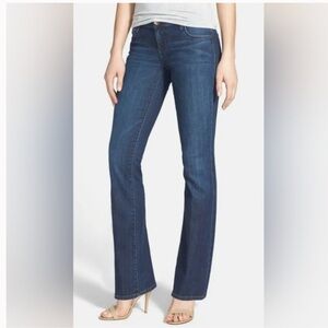 KUT from the Kloth Farrah Baby Bootcut Jeans Midrise Dark Wash Stretch Size 14